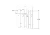 Вешалка Hanah Home Carina Walnut фото №4 — интернет-магазин Desire.md