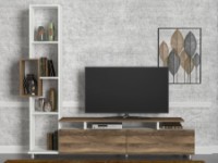 Comodă TV Hanah Home Tulip White Walnut