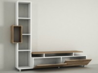 Comodă TV Hanah Home Tulip White Walnut imaginea #5 — magazin online Desire.md
