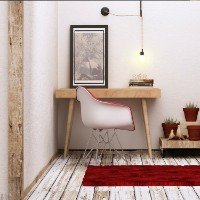 Masa de birou Hanah Home Valencia Oak