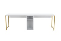 Masa de birou Hanah Home Twin White Gold imaginea #4 — magazin online Desire.md