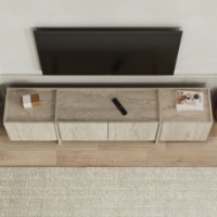 Comodă TV Hanah Home Lowen Travertine imaginea #5 — magazin online Desire.md
