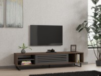 Comodă TV Hanah Home Eray Walnut Anthracite