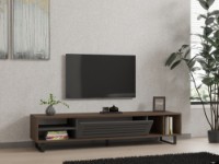 Comodă TV Hanah Home Eray Walnut Anthracite imaginea #2 — magazin online Desire.md