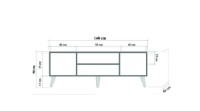 Comodă TV Hanah Home Truva 200 Sonoma Oak imaginea #8 — magazin online Desire.md