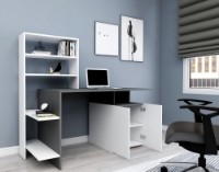 Masa de birou Hanah Home Melis White Anthracite imaginea #2 — magazin online Desire.md