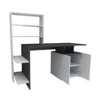 Masa de birou Hanah Home Melis White Anthracite imaginea #4 — magazin online Desire.md