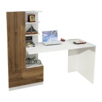 Masa de birou Hanah Home Domingos White Walnut imaginea #2 — magazin online Desire.md