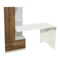 Masa de birou Hanah Home Domingos White Walnut imaginea #4 — magazin online Desire.md