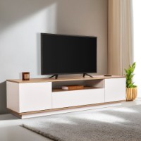 Comodă TV Hanah Home Veramont White Cadiz Oak