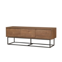 Comodă TV Hanah Home Milo 140 Walnut Black imaginea #2 — magazin online Desire.md