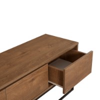 Comodă TV Hanah Home Milo 140 Walnut Black imaginea #5 — magazin online Desire.md