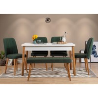 Masă pentru bucătărie Hanah Home Costa Masa Atlantic White imaginea #3 — magazin online Desire.md