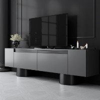 Comodă TV Hanah Home Bohem Anthracite Black