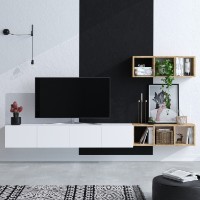 Comodă TV Hanah Home Pıa White Oak
