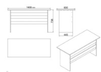 Set mobilier birou Hanah Home Vo15-Ba imaginea #7 — magazin online Desire.md