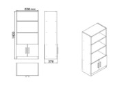 Set mobilier birou Hanah Home Vo15-Ba imaginea #10 — magazin online Desire.md