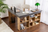 Masa de birou Hanah Home Vesper Anthracite Atlantic Pine