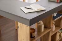 Masa de birou Hanah Home Vesper Anthracite Atlantic Pine imaginea #5 — magazin online Desire.md