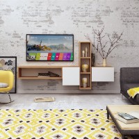 Comodă TV Hanah Home Kumkuat Oak White imaginea #2 — magazin online Desire.md
