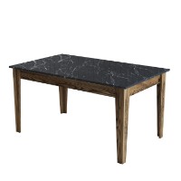 Masă pentru bucătărie Hanah Home Milan 518 Walnut Black imaginea #5 — magazin online Desire.md