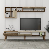 Comodă TV Hanah Home Milan Walnut Travertine imaginea #2 — magazin online Desire.md