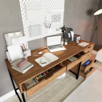 Masa de birou Hanah Home Atlas 1600-59 imaginea #5 — magazin online Desire.md