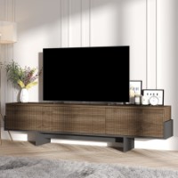 Comodă TV Hanah Home Hege Walnut Black imaginea #2 — magazin online Desire.md