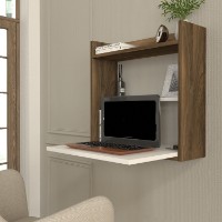 Masa de birou Hanah Home Laptop White Walnut imaginea #2 — magazin online Desire.md