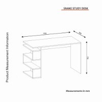 Masa de birou Hanah Home Snake White imaginea #7 — magazin online Desire.md