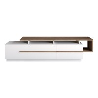 Comodă TV Hanah Home Pia Walnut White imaginea #4 — magazin online Desire.md