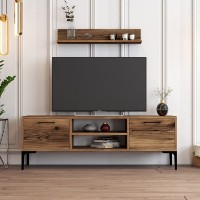 Comodă TV Hanah Home Riga Walnut