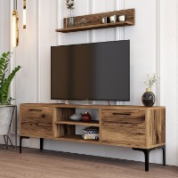 Comodă TV Hanah Home Riga Walnut imaginea #2 — magazin online Desire.md