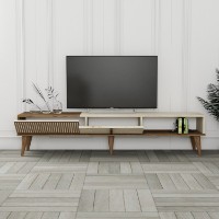 Comodă TV Hanah Home Milan Walnut Travertine imaginea #2 — magazin online Desire.md