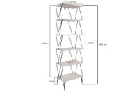 Стеллаж Hanah Home Balaban White фото №10 — интернет-магазин Desire.md