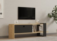 Comodă TV Hanah Home Yonca Anthracite Oak