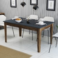 Обеденный стол Hanah Home Milan 513 Walnut Anthracite фото №1 — интернет-магазин Desire.md