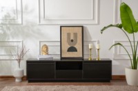 Comodă TV Hanah Home Vanguard Wood Black imaginea #3 — magazin online Desire.md