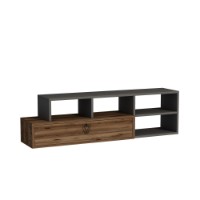 Comodă TV Hanah Home Duru Light Walnut Anthracite imaginea #5 — magazin online Desire.md
