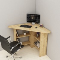 Masa de birou Hanah Home Corner Sapphire Oak