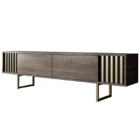 Comodă TV Hanah Home Gold Line Walnut Black imaginea #6 — magazin online Desire.md