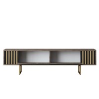 Comodă TV Hanah Home Gold Line Walnut Black imaginea #7 — magazin online Desire.md