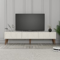 Comodă TV Hanah Home Lyon 44 Cream Walnut