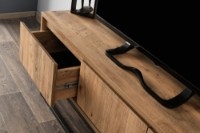 Comodă TV Hanah Home Tilsim 140 Black Pine imaginea #3 — magazin online Desire.md