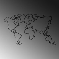 Panou decorativ Wallity World Map imaginea #5 — magazin online Desire.md