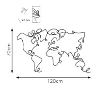 Panou decorativ Wallity World Map imaginea #6 — magazin online Desire.md