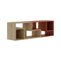 Comodă TV Hanah Home Glis Sapphire Oak Cinnamon imaginea #5 — magazin online Desire.md