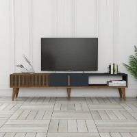 Comodă TV Hanah Home Milan Alt Walnut Anthracite