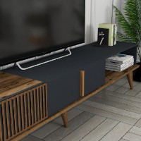 Comodă TV Hanah Home Milan Alt Walnut Anthracite imaginea #3 — magazin online Desire.md
