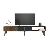 Comodă TV Hanah Home Milan Alt Walnut Anthracite imaginea #5 — magazin online Desire.md